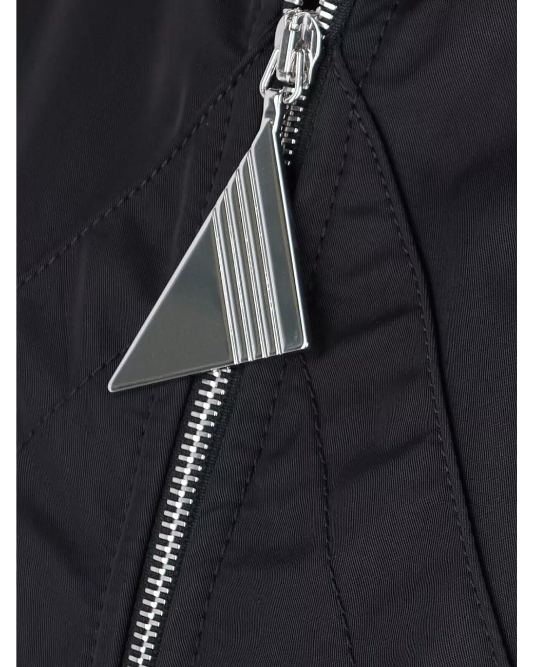 The Attico Black Bomber Jacket