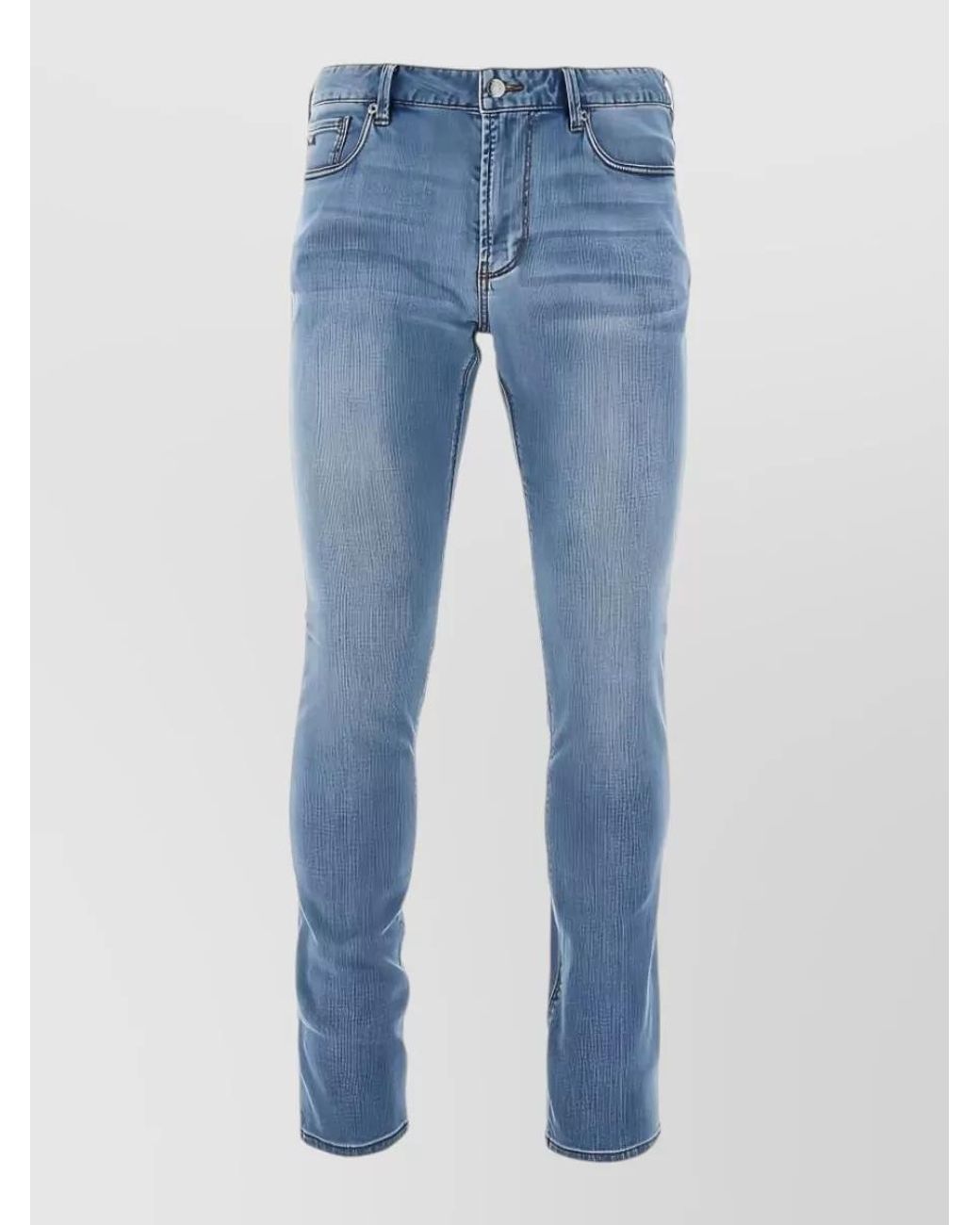 Emporio Armani Blue Slim-Fit Denim Jeans for men