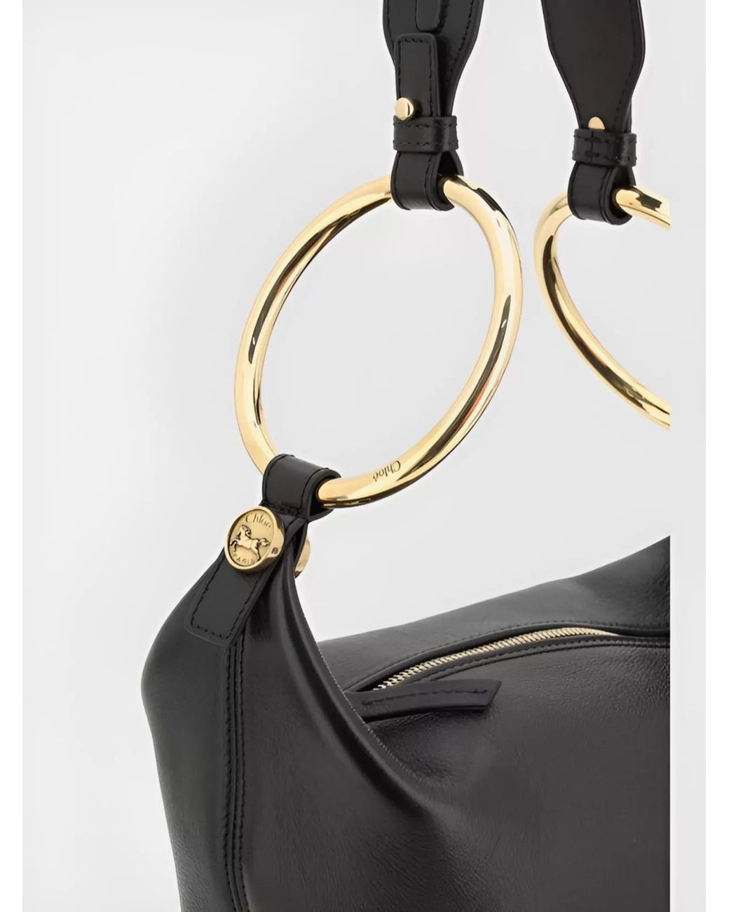 Chloé Black Bracelet Bag Small Leather Shoulder Bag