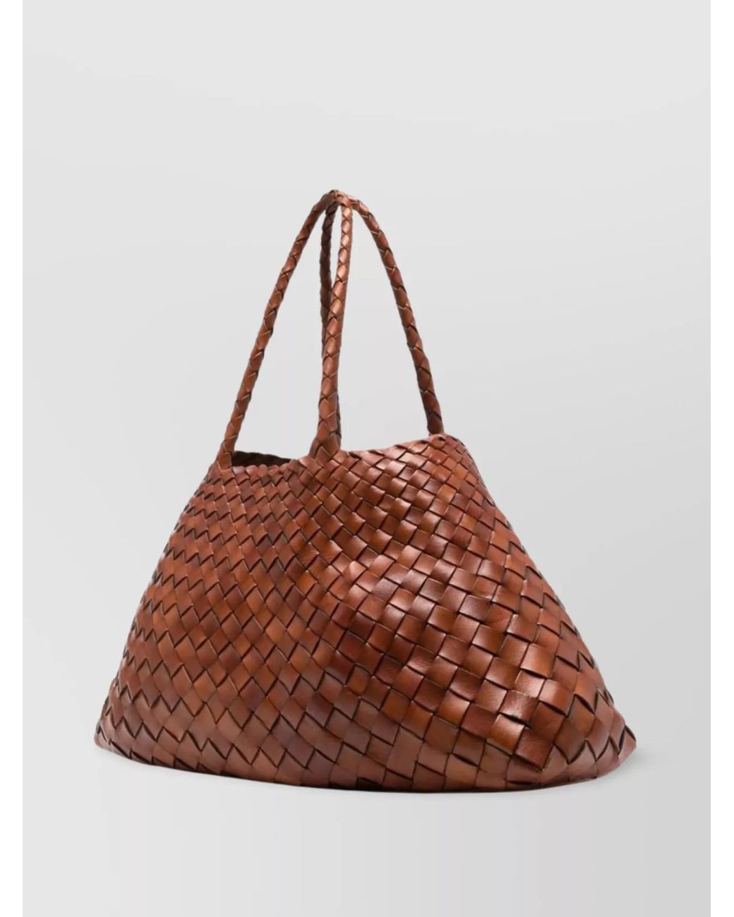 Dragon Diffusion Brown Santa Croce Bag Leather Tote Bag