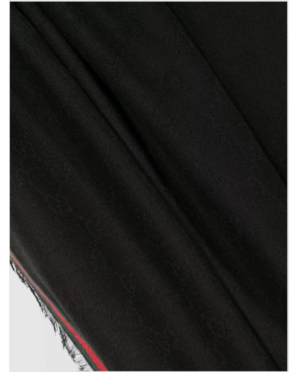 Gucci Black Silk Stole Accessories for men