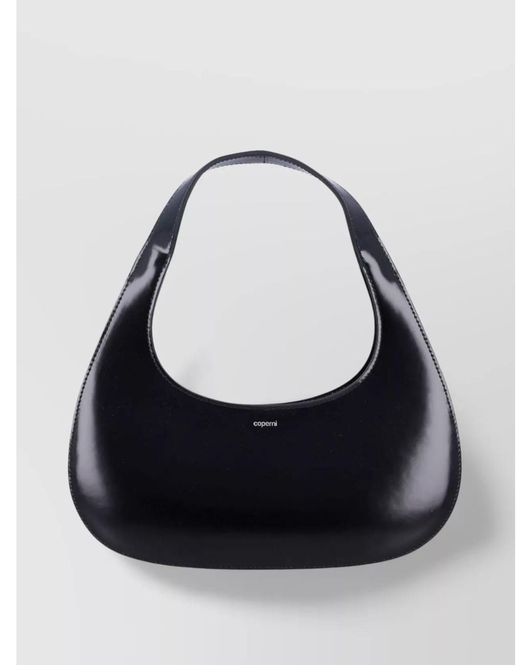 Coperni Black Swipe Leather Shoulder Bag