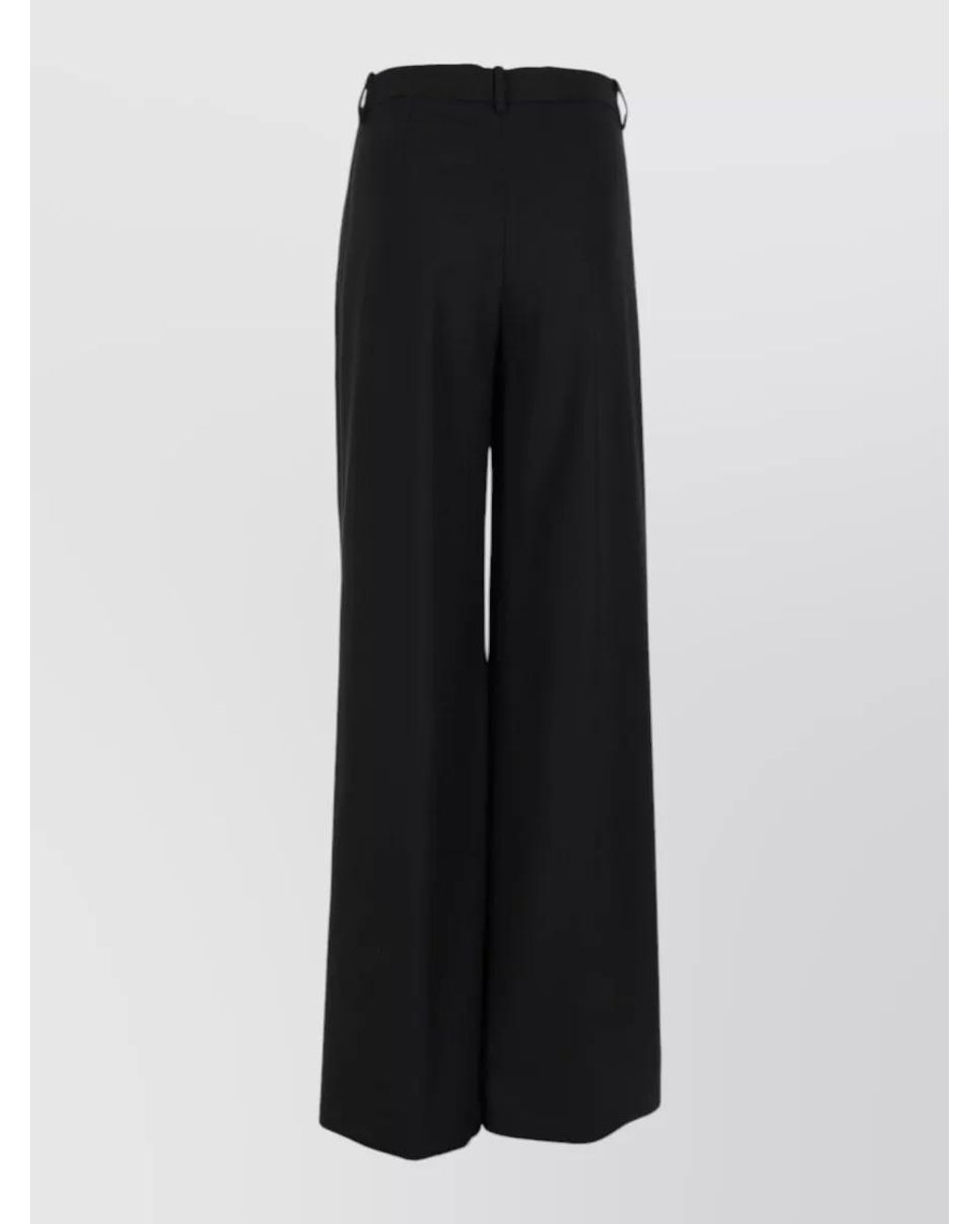 Herno Black Wide-Leg Trousers
