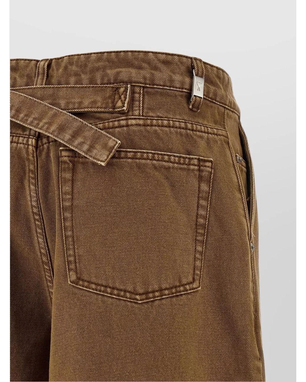 AMI Natural Denim Bermuda Shorts