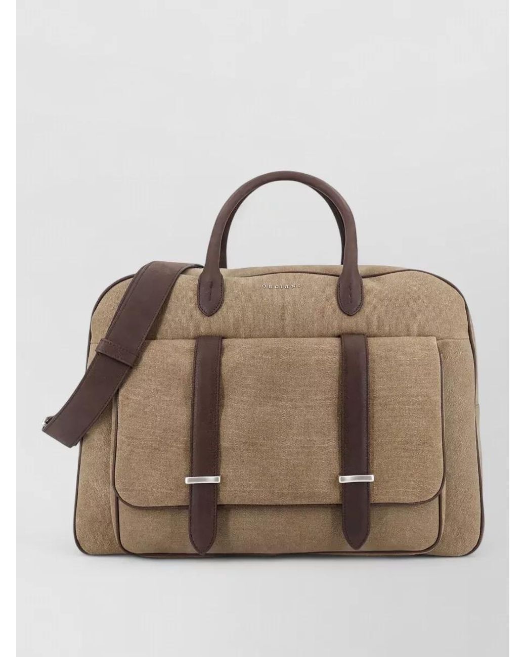 Orciani Natural Suede Leather Travel Bag for men