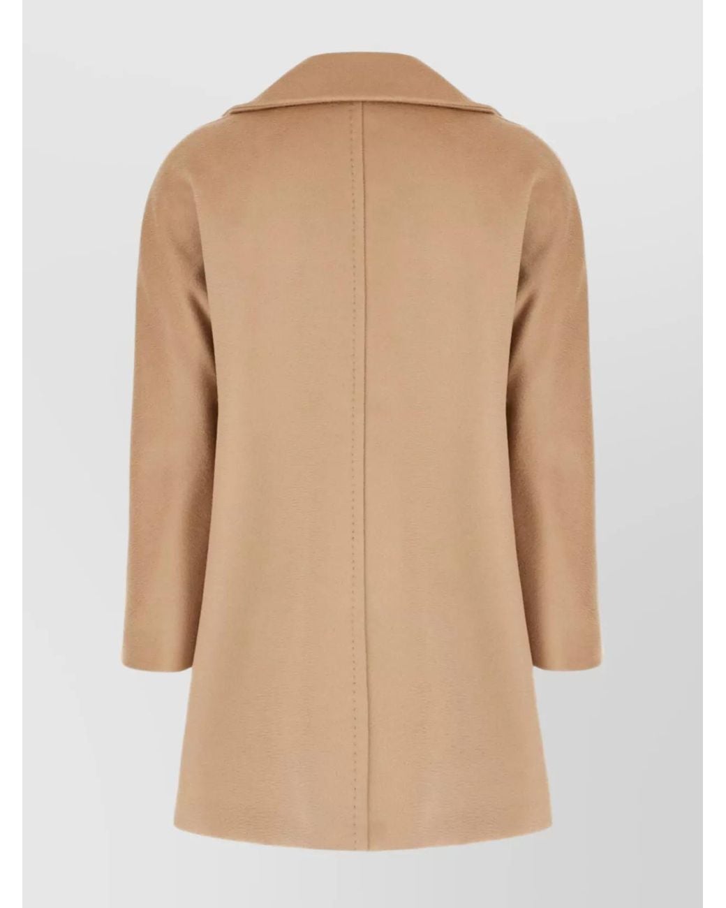 Max Mara Natural Wool Single Breasted Coat