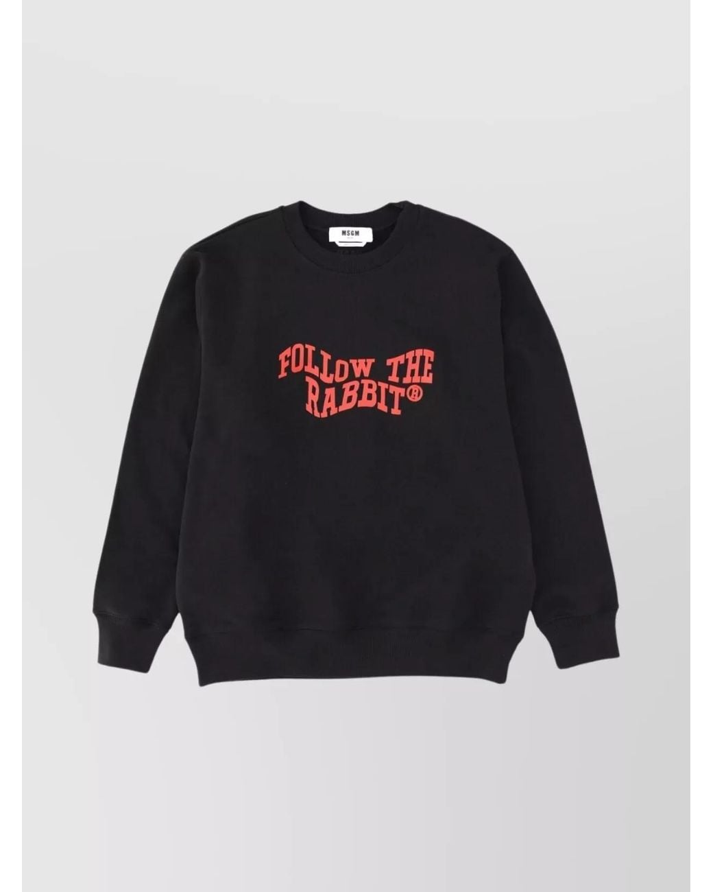 MSGM Blue Cotton Regular-Fit Sweatshirt for men