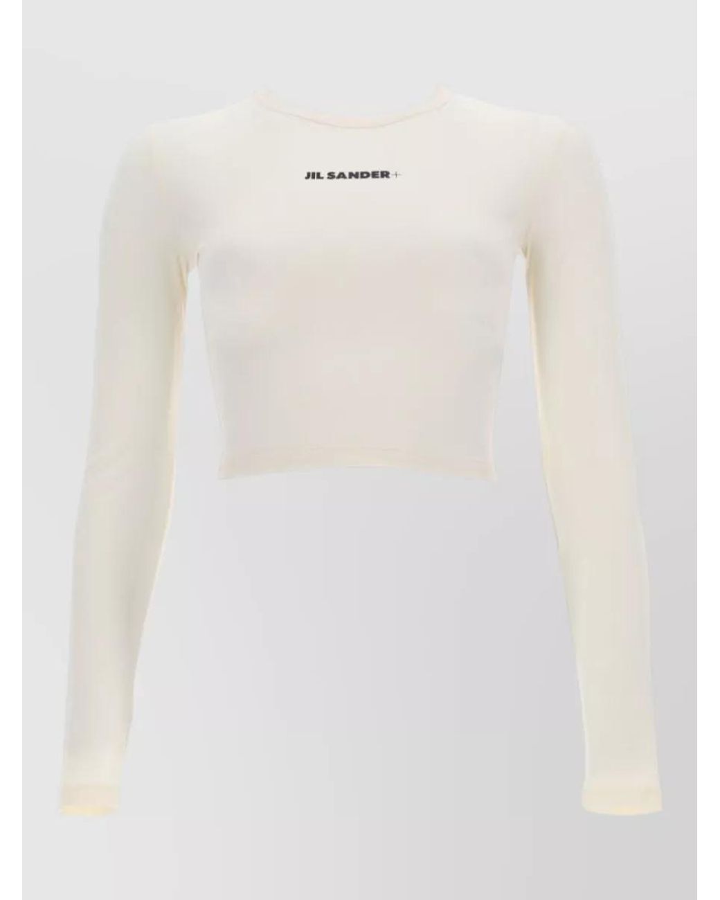 Jil Sander White Cropped Top