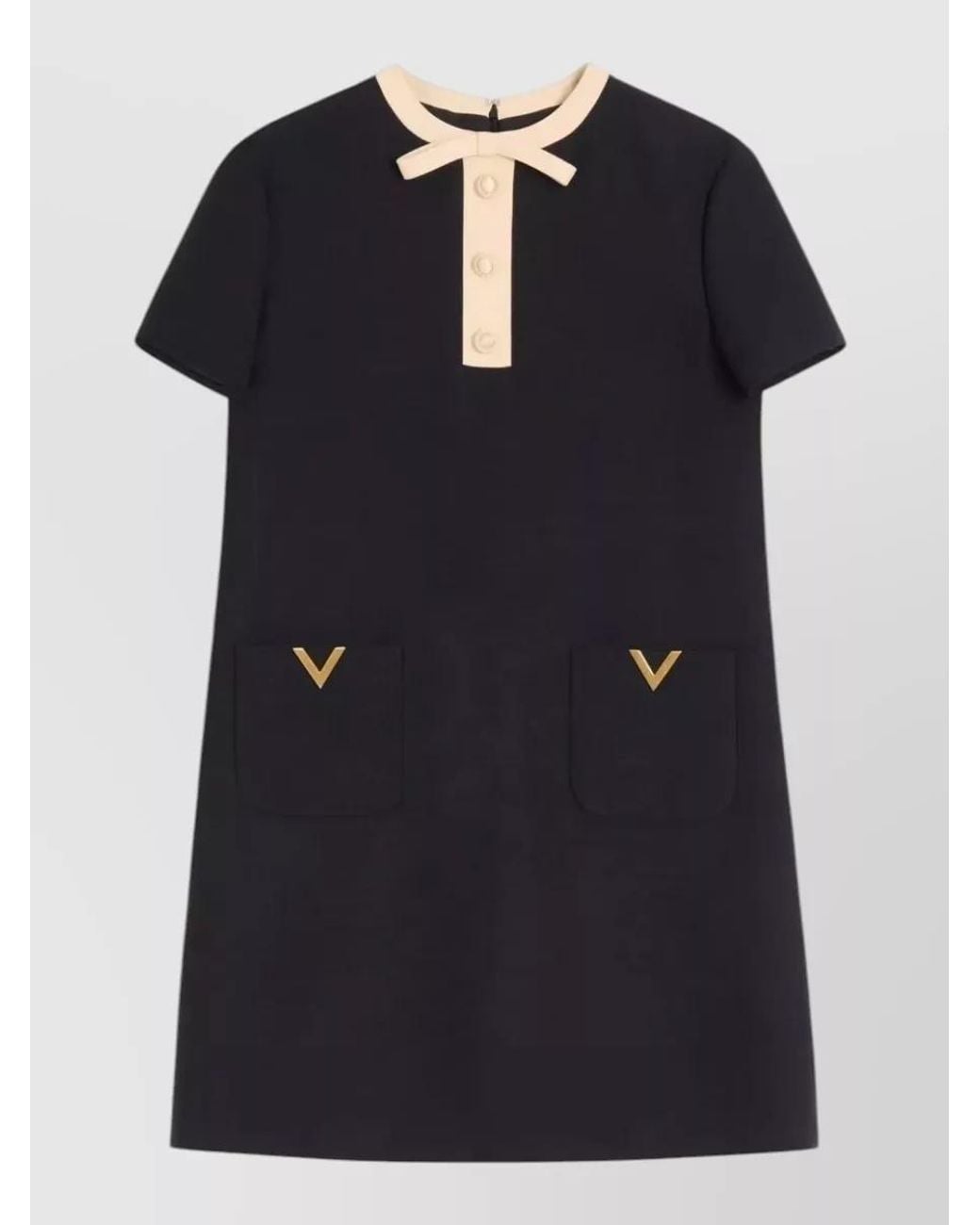 Valentino Blue Wool Silk Mini Dress