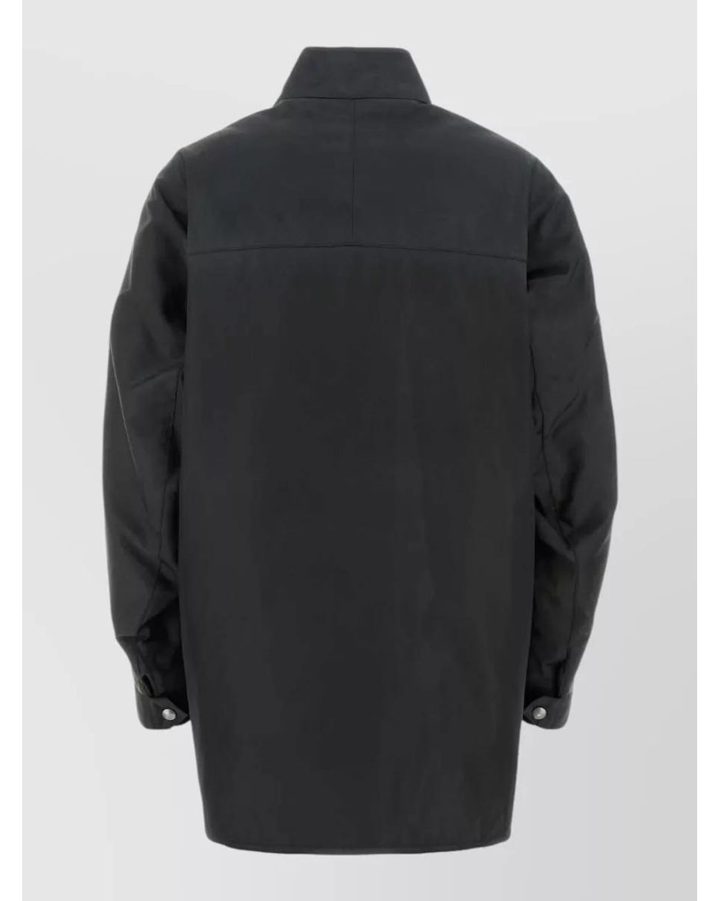 Prada Black Recycled Nylon Quilted Parka Coat