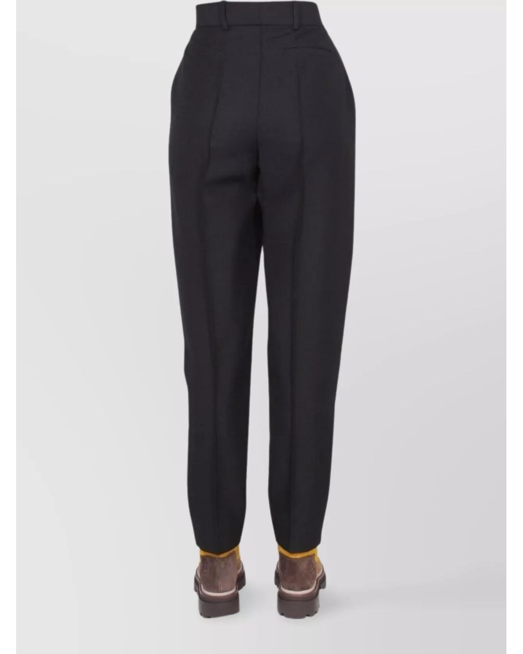 Tory Burch Blue Mohair Tapered Trousers