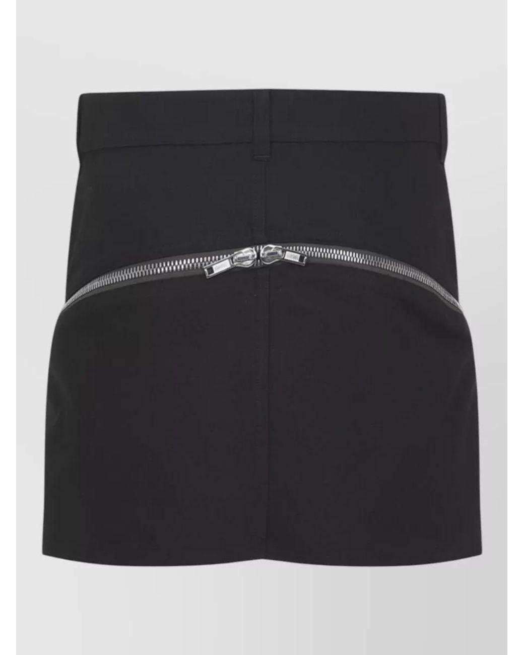Rick Owens Black Denim High-Rise Mini Skirt