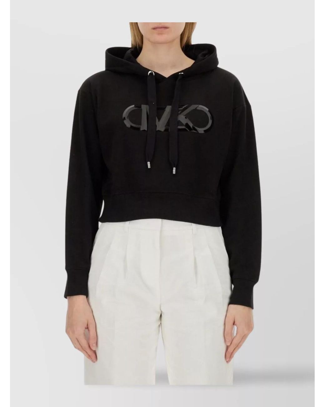 Michael Kors Black Cotton Logo Sweatshirt