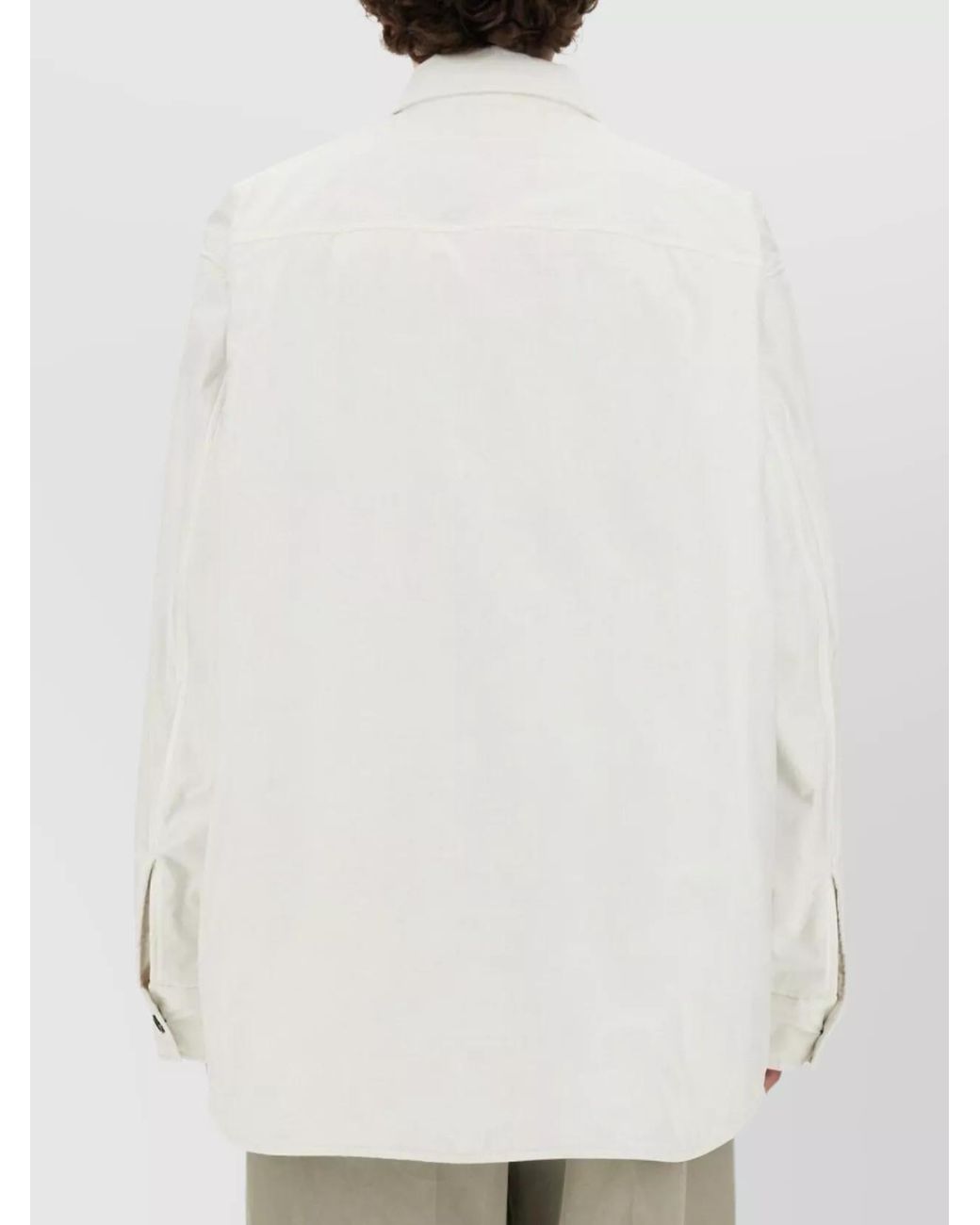 Bottega Veneta Natural Padded Oversized Shirt Jacket for men