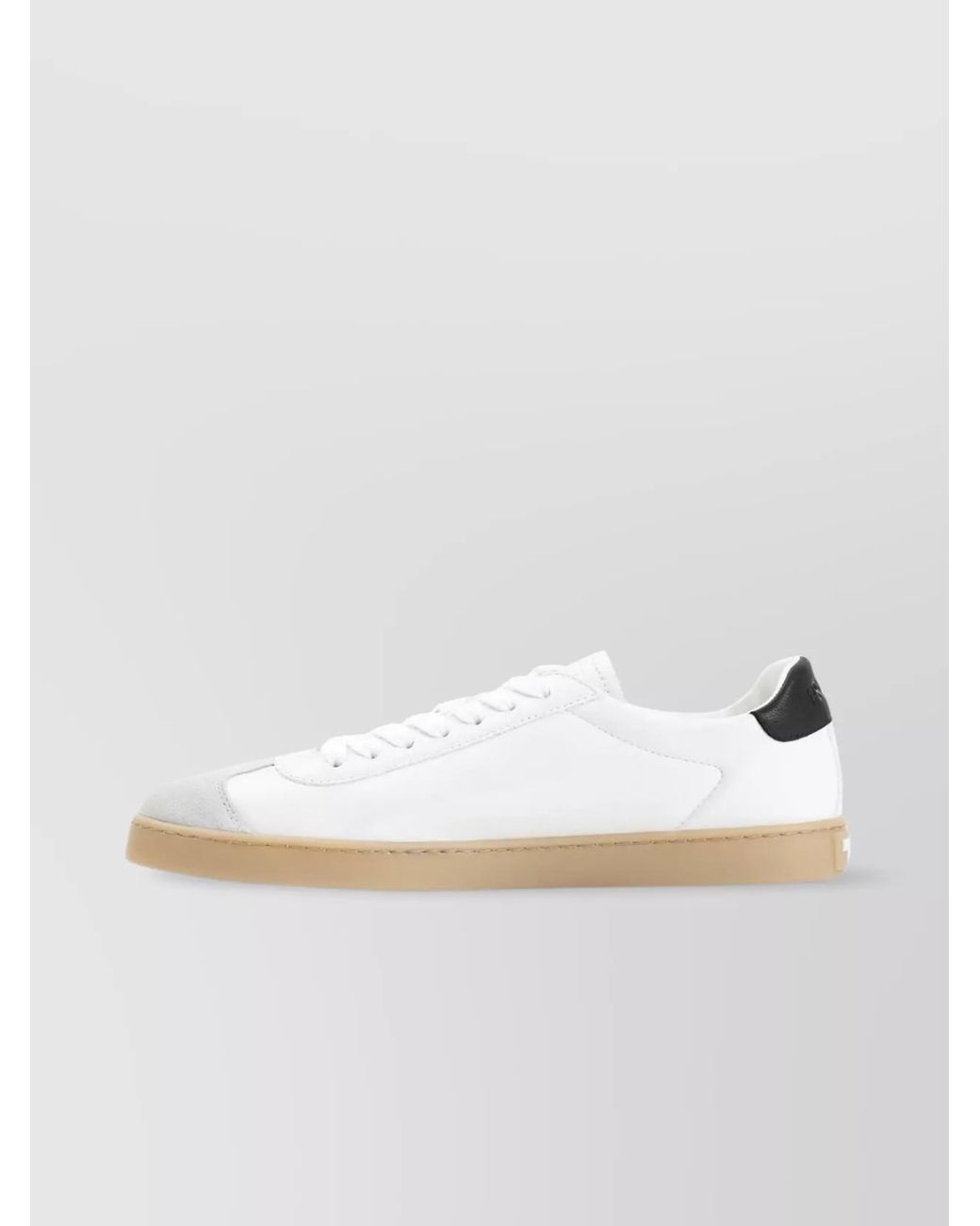 Prada Metallic Leather Low-Top Sneakers for men