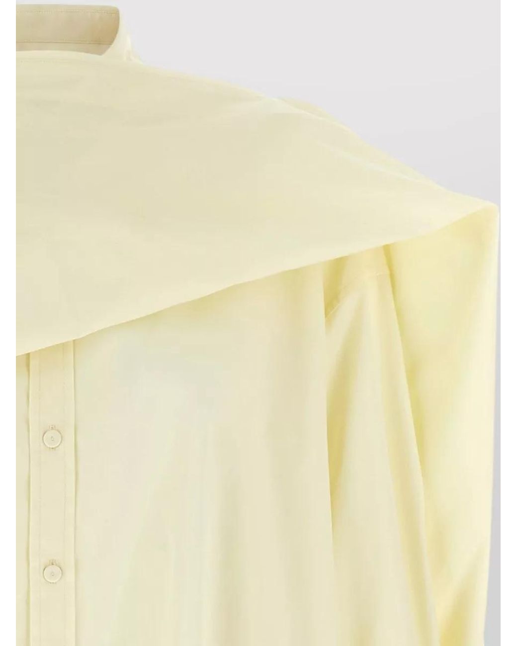 ARMARIUM Yellow Asymmetric Draped Shirt