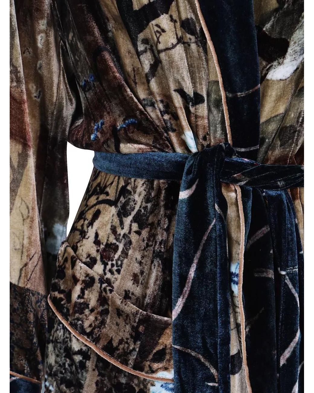 Pierre Louis Mascia Multicolor Silk Dressing Gown