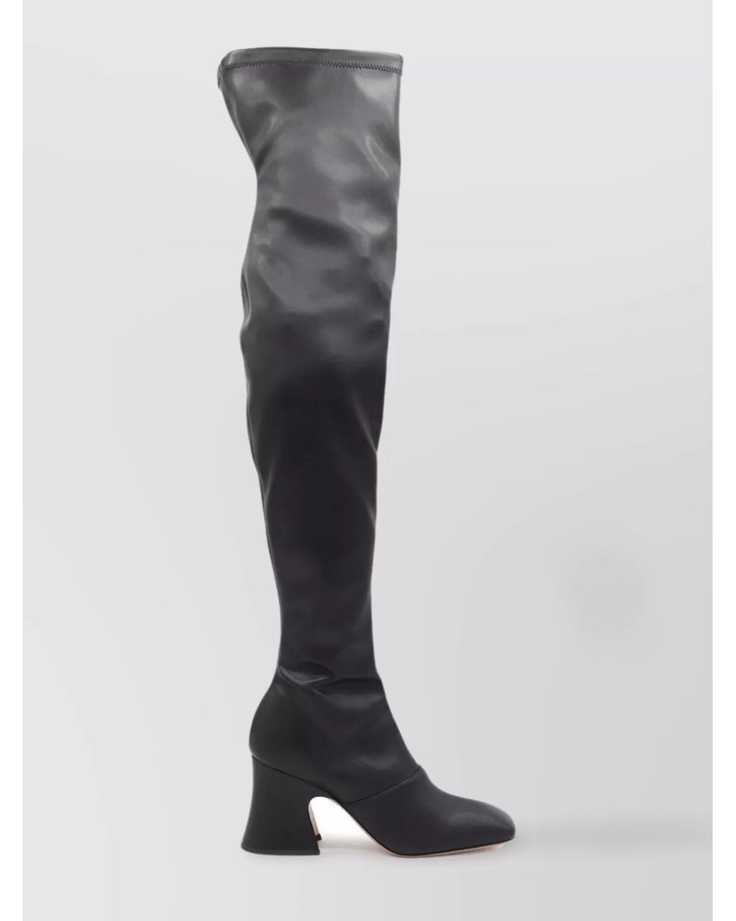 Chloé Black Leather Over-The-Knee Boots