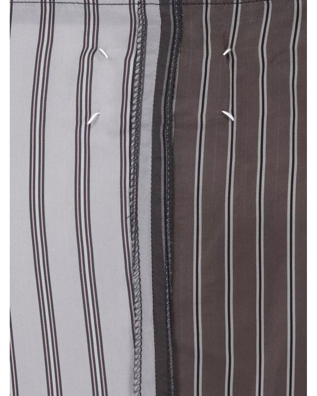 Maison Margiela Gray Cupro Asymmetric Midi Skirt