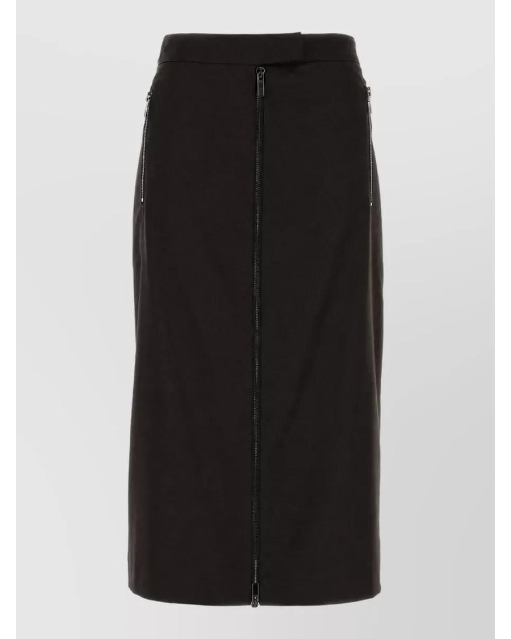 LE SULLY STUDIO Black Stretch Pencil Skirt