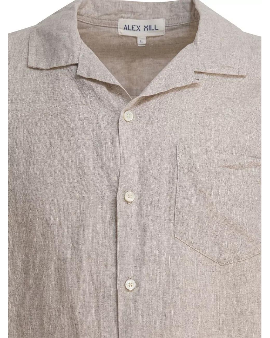 Alex Mill White Linen Shirt for men