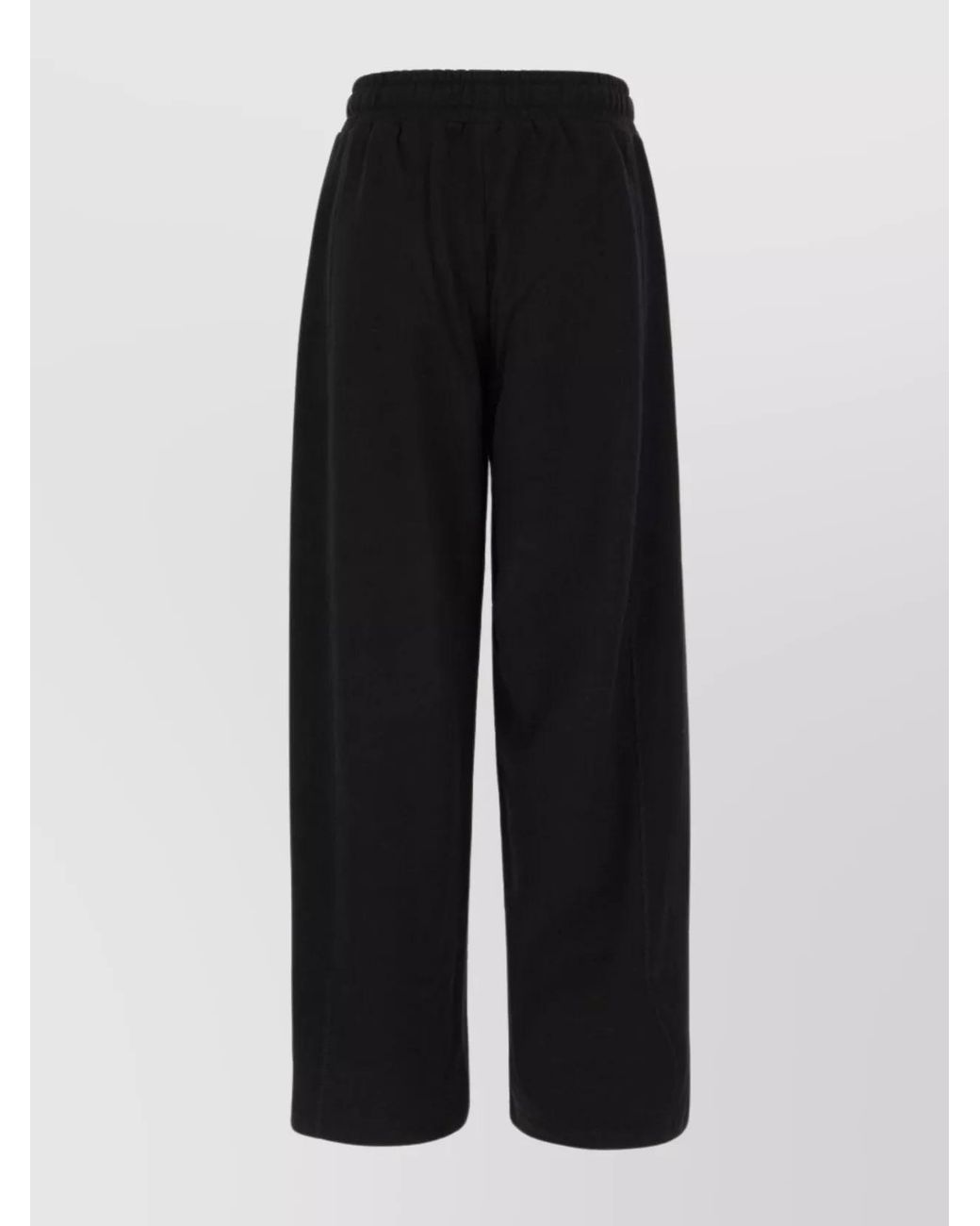 Stella McCartney Black Cotton Wide-Leg Trousers