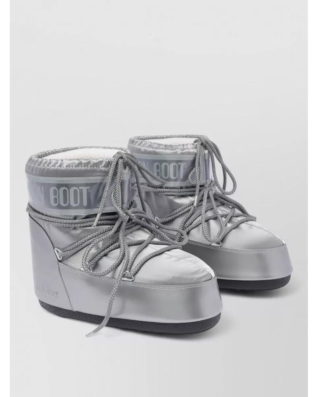 Moon Boot Gray Icon Low Glance Ankle Boots