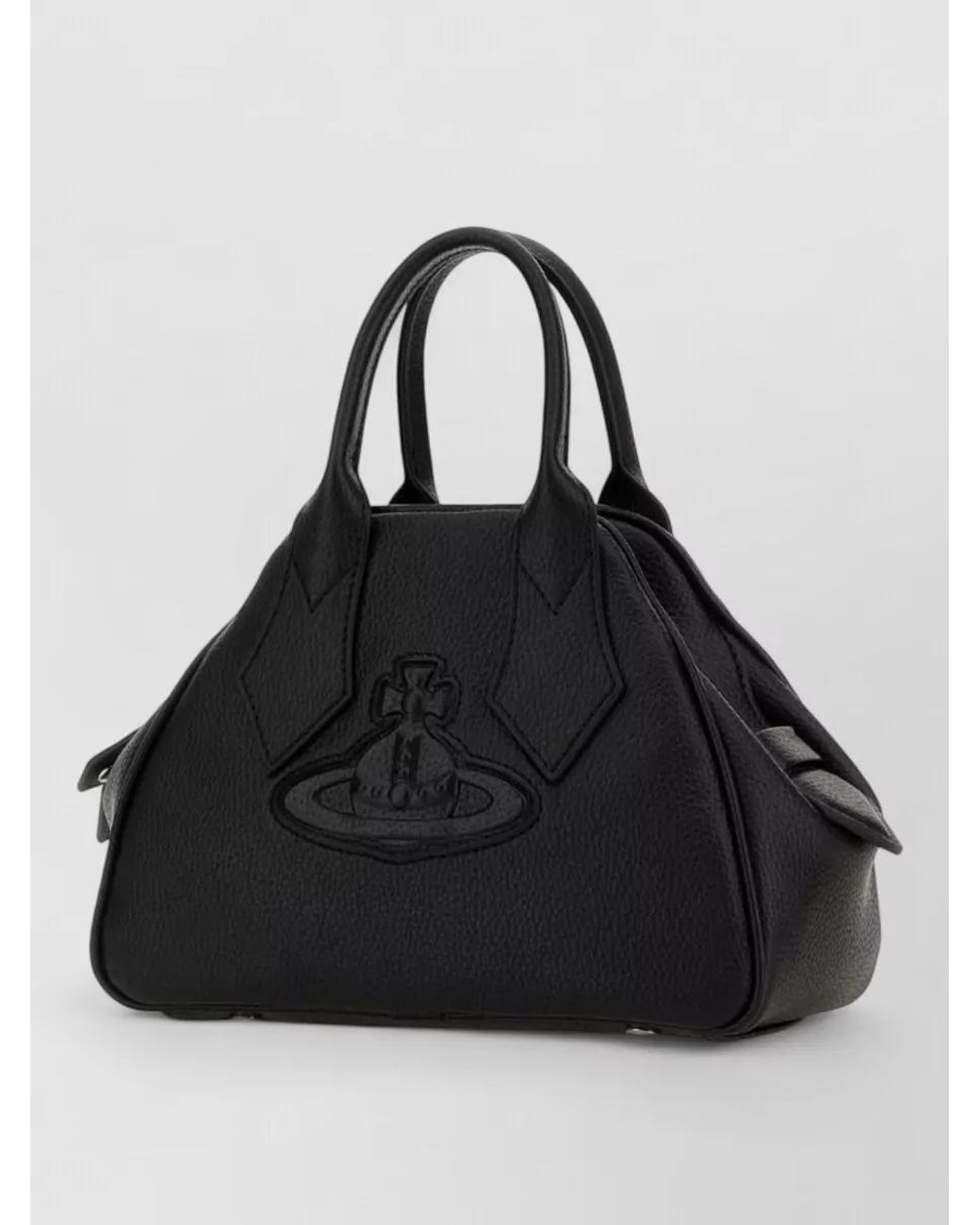 Vivienne Westwood Black Yasmine Small Leather Shoulder Bag