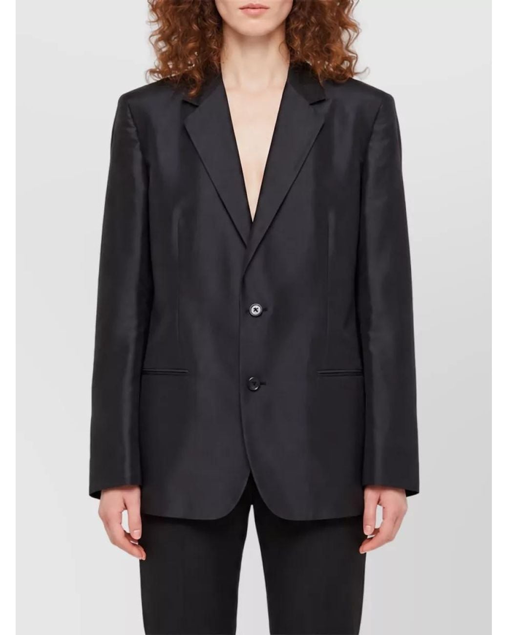 Gucci Black Silk Oversized Jacket