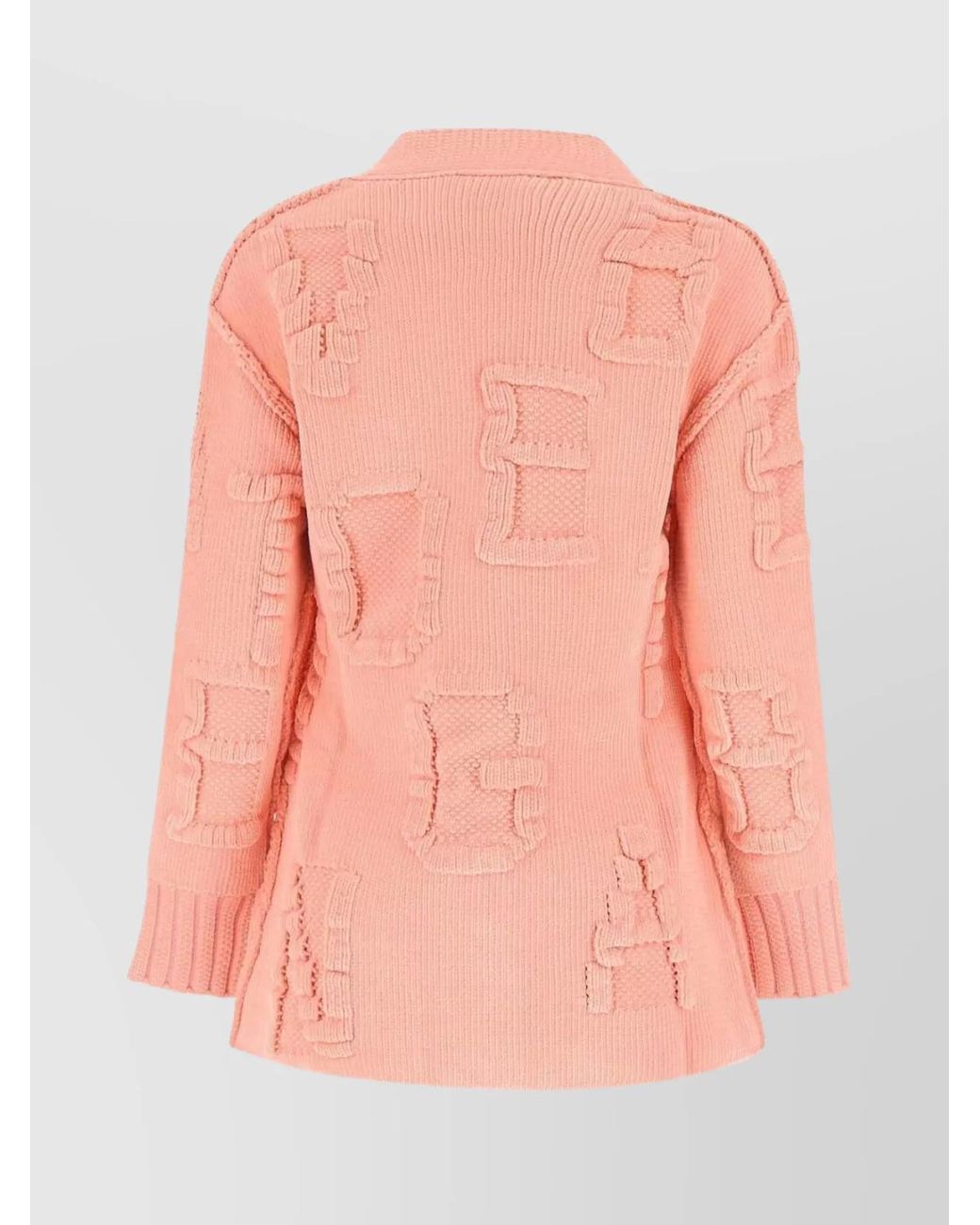 Bottega Veneta Pink Chenille Cardigan