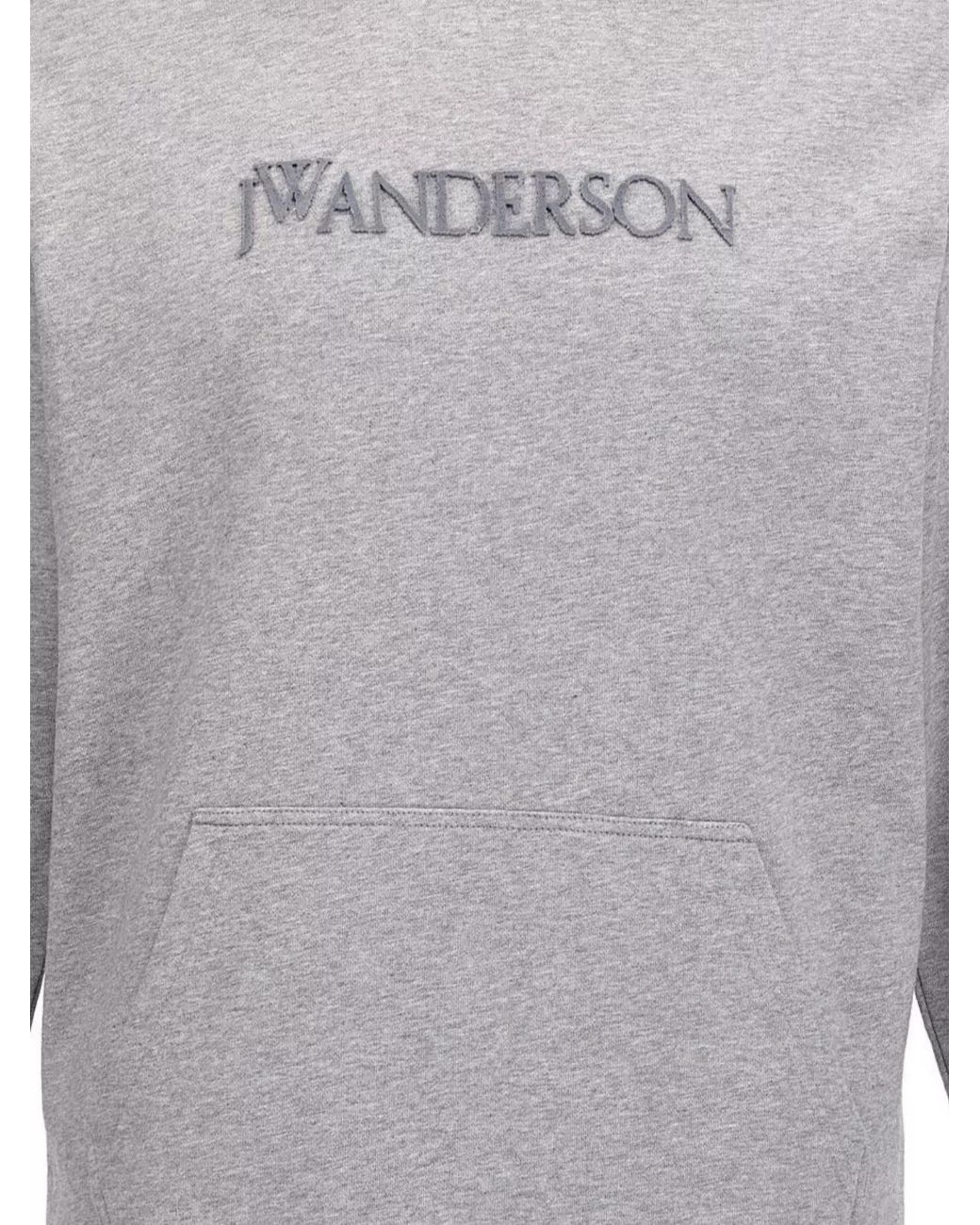 J.W. Anderson Gray Logo Embroidery Hoodie