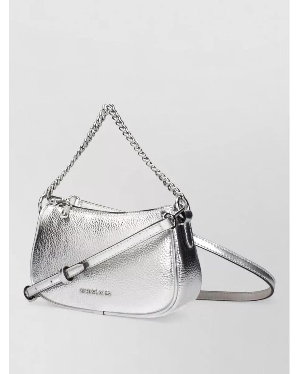 Michael Kors White Na Leather Clutch Bag