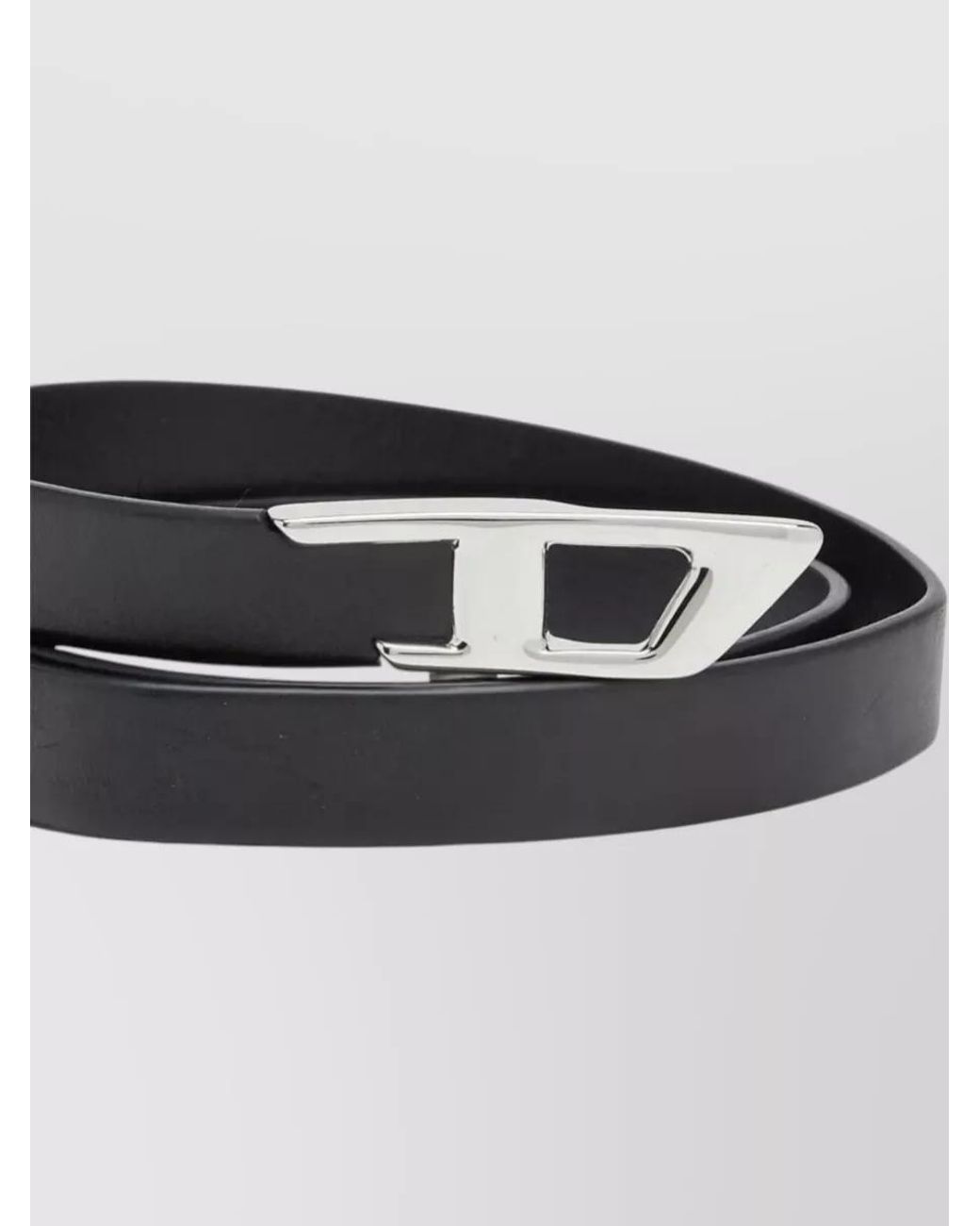 DIESEL Gray Leather Belt