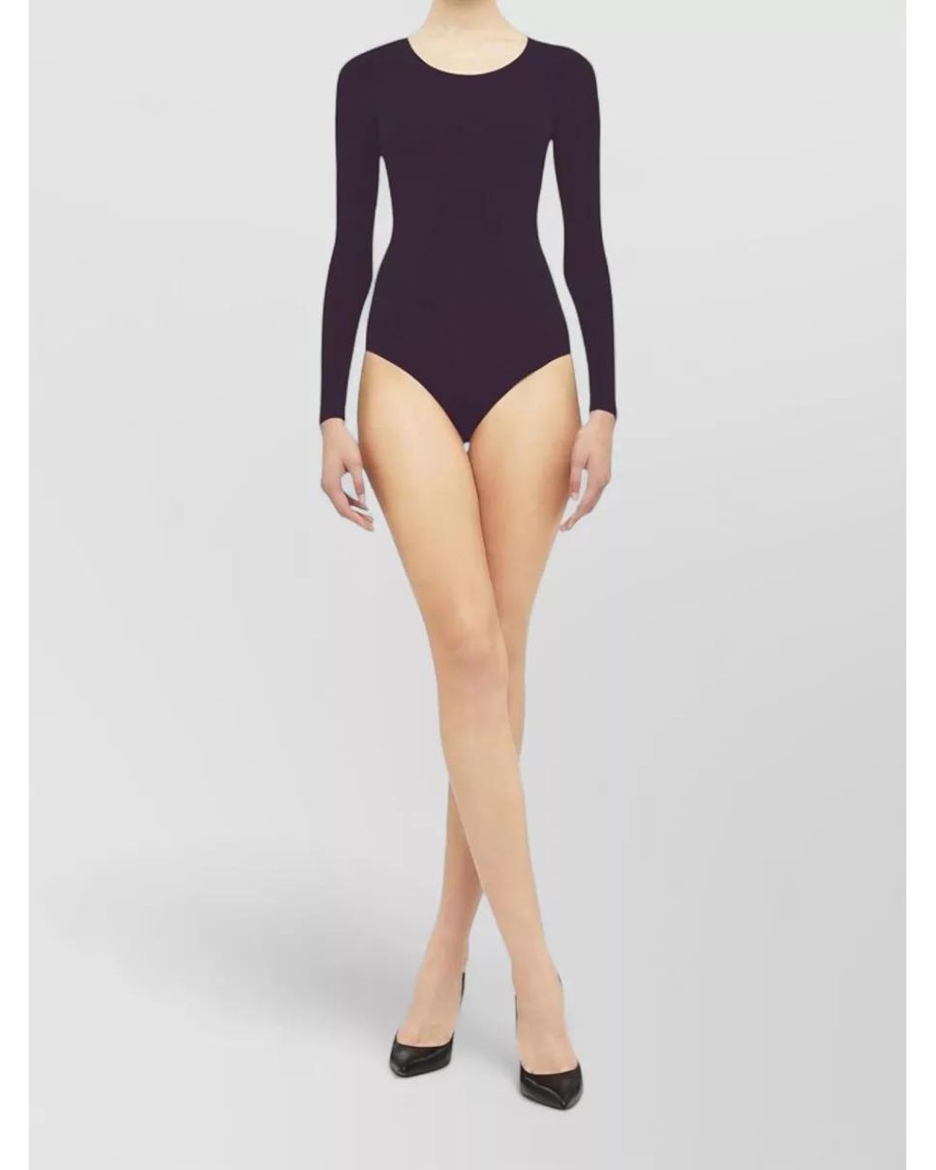 Wolford Purple Buenos Aires Long-Sleeve Bodysuit