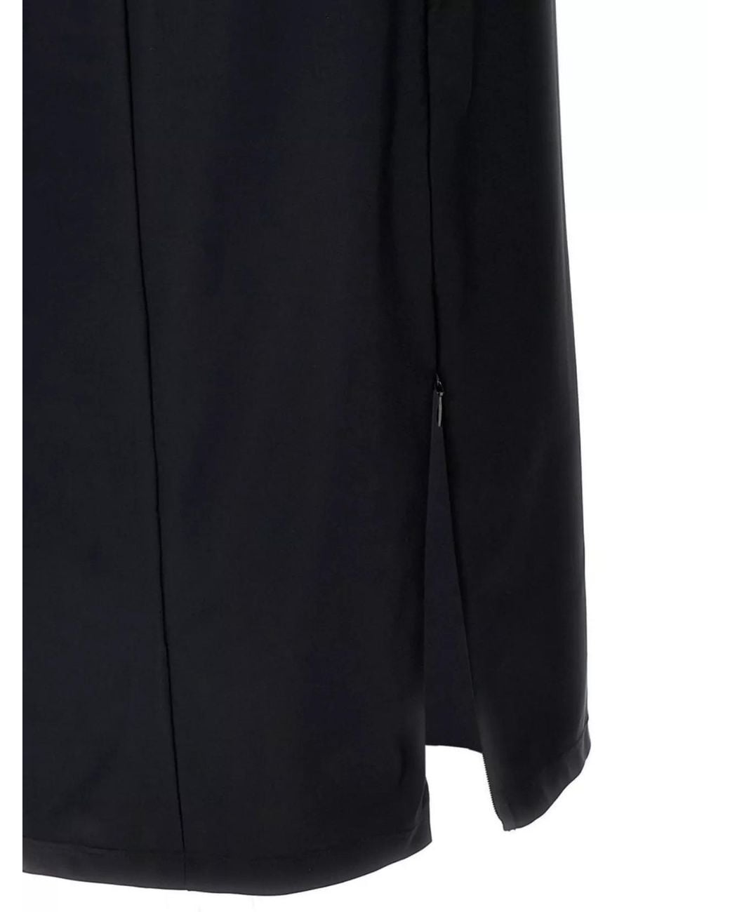 Alexander Wang Blue High-Neck Long-Sleeve Midi Dress