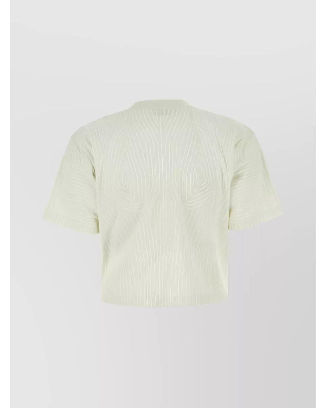 Off-White c/o Virgil Abloh White Cotton Cropped Oversized T-Shirt