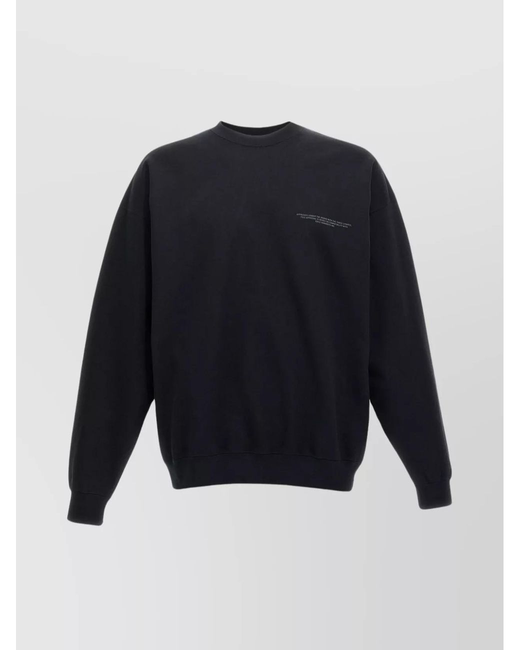 Y-3 Blue Crew Neck Sweatshirt Logo Print