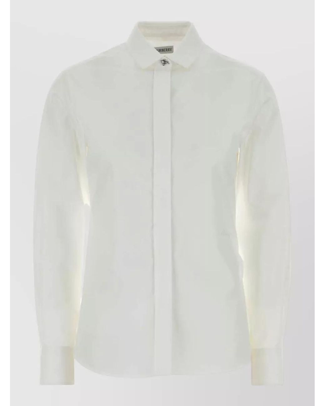 Burberry White Cotton Poplin Shirt