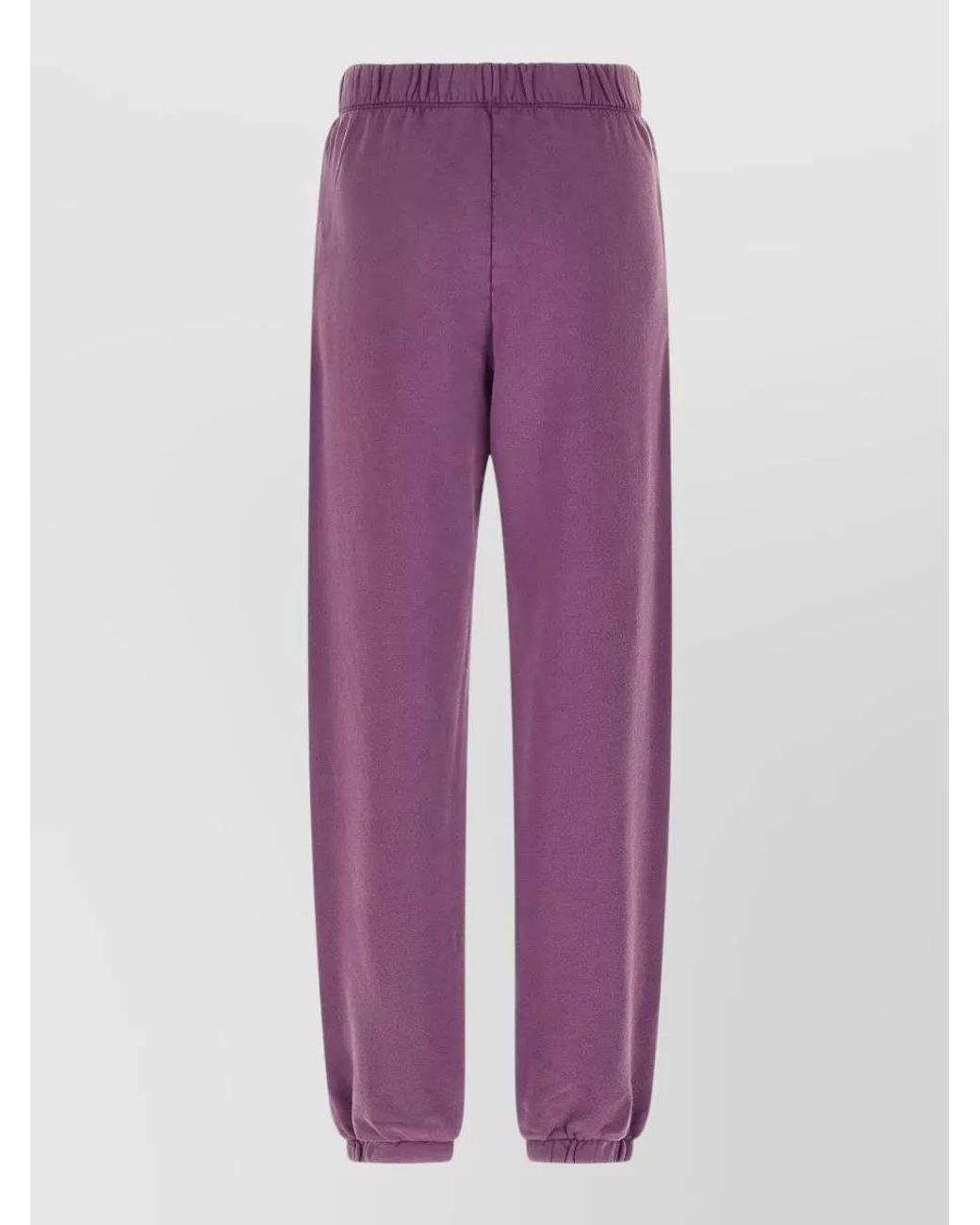 The Attico Purple Cotton Logo Embroidery Track Pants