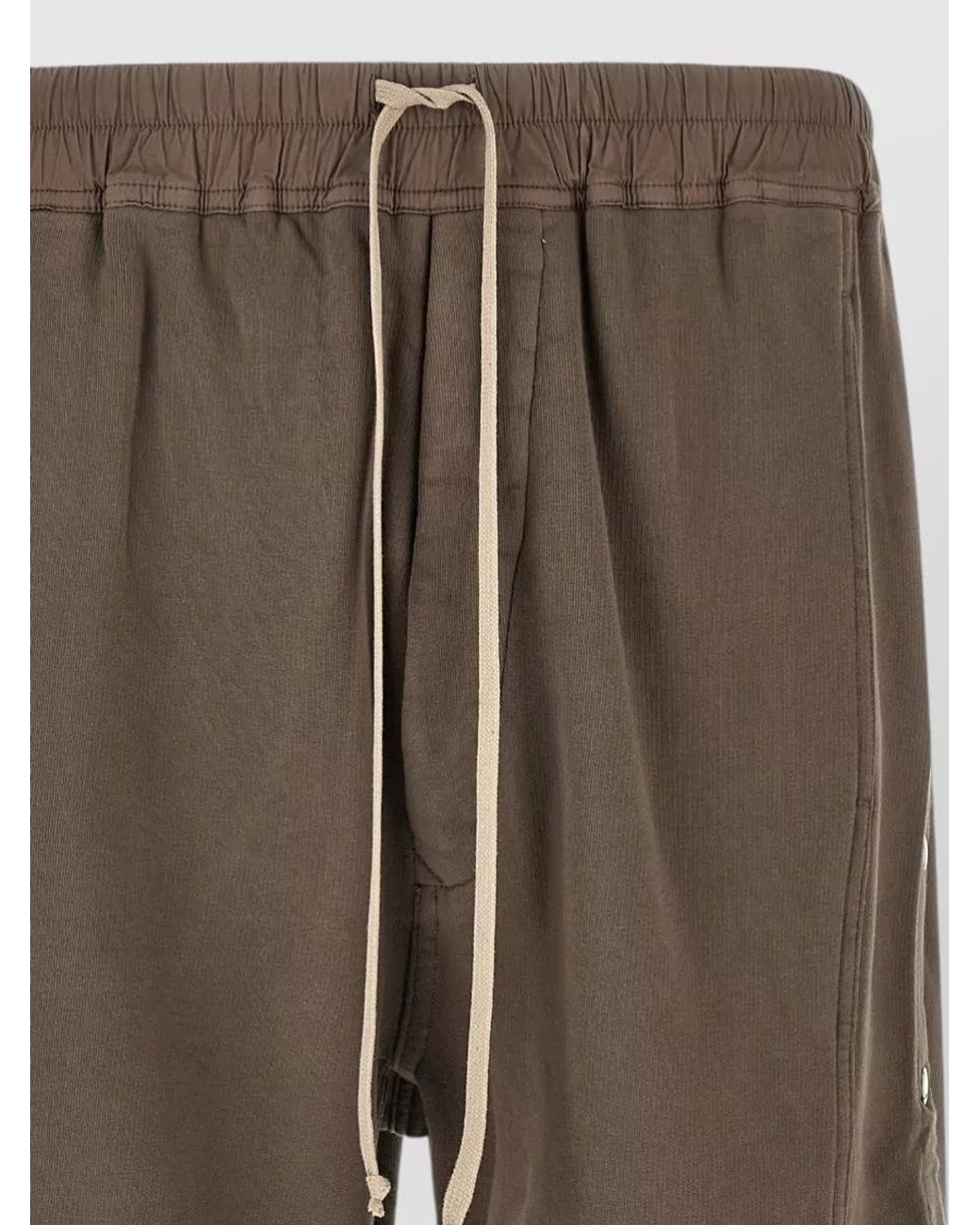 Rick Owens Brown Wide Pusher Short Cargo Shorts for men