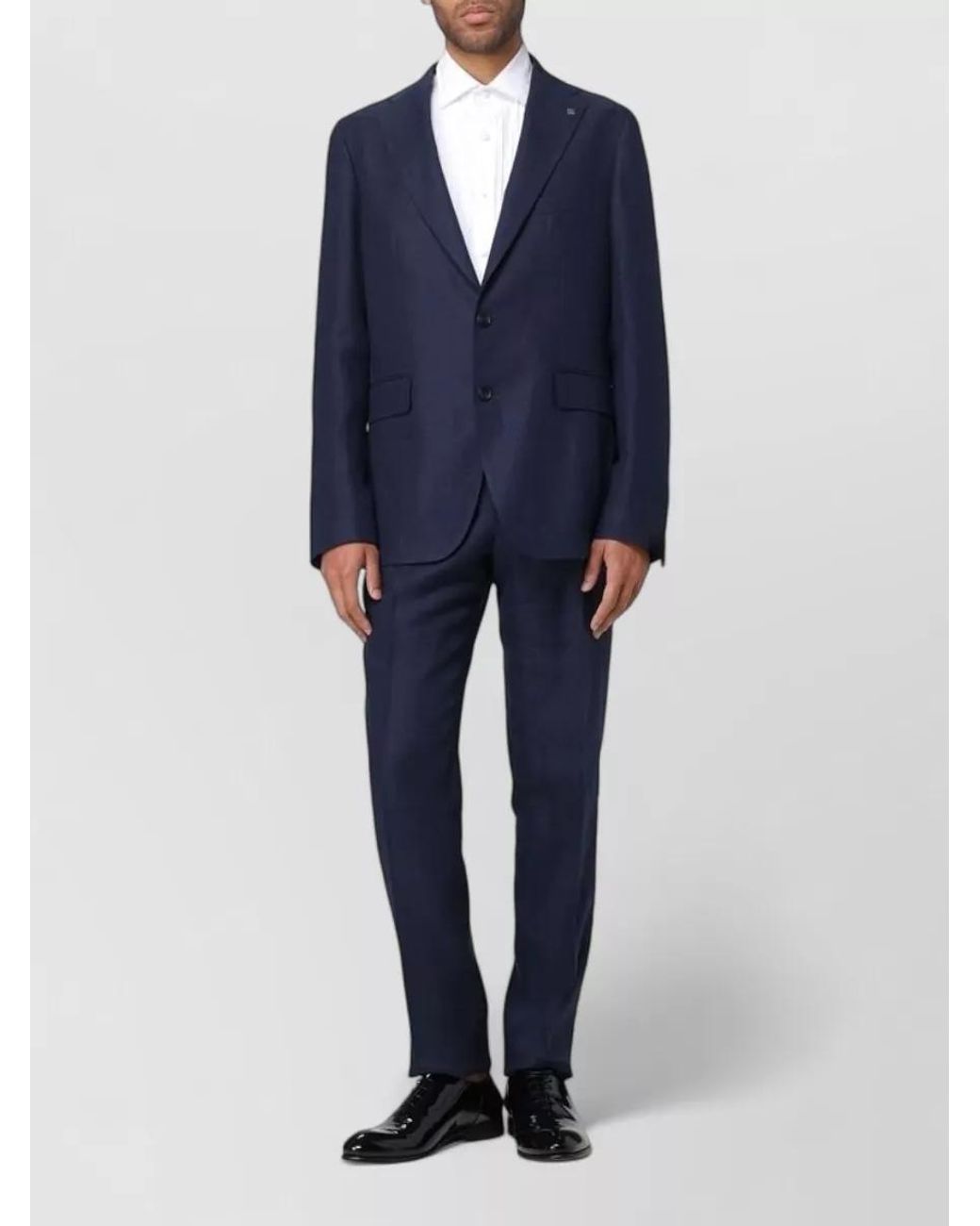 Tagliatore Blue Wool Single-Breasted Two-Piece Suit for men