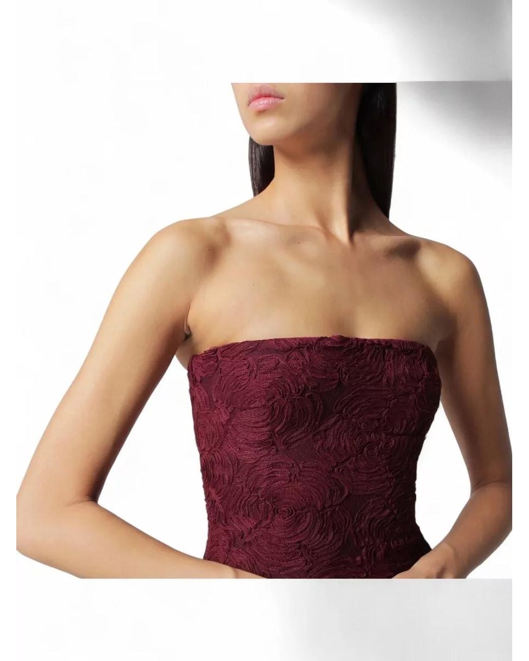 ROTATE BIRGER CHRISTENSEN Purple Midi Dress