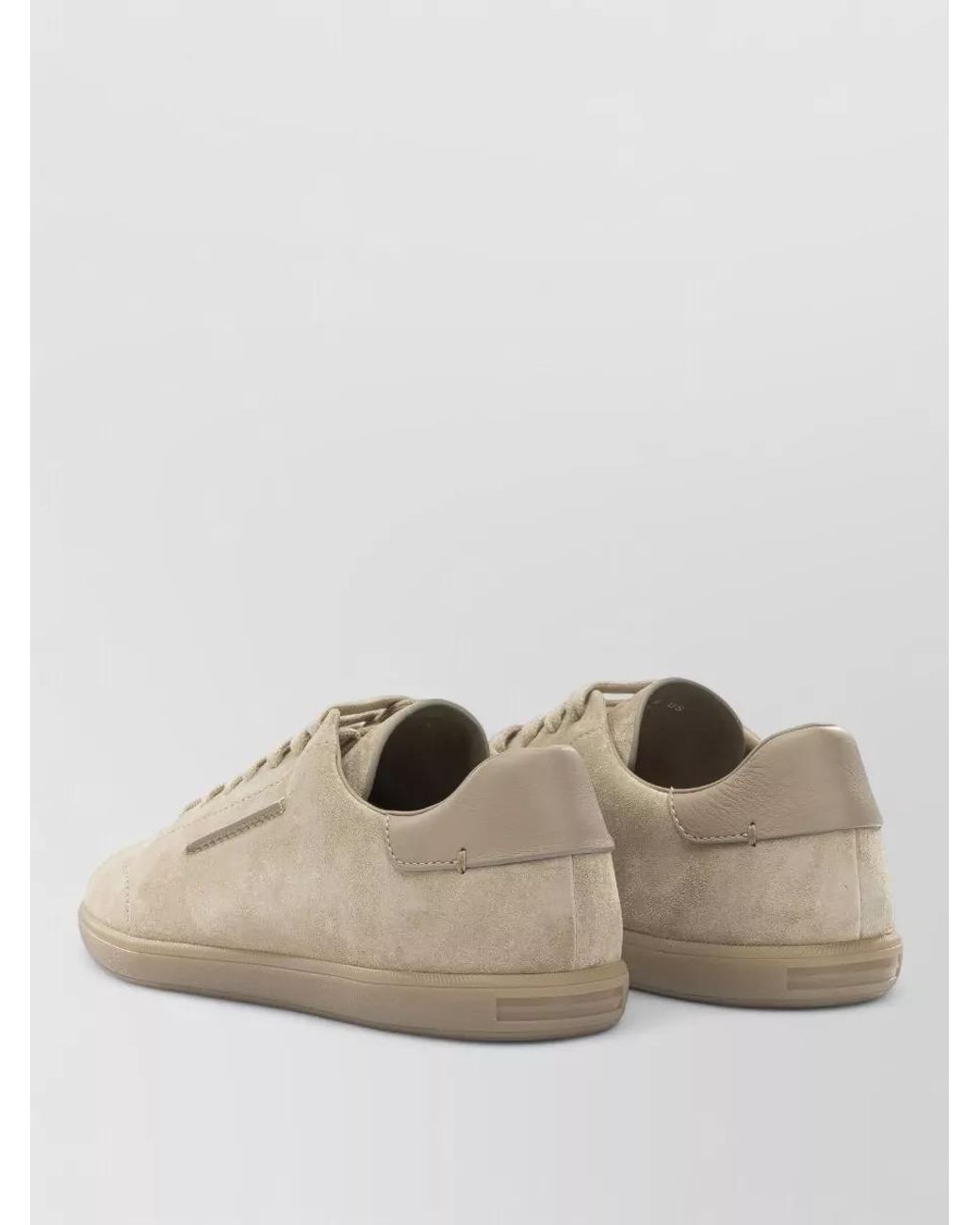 Zegna Natural Leather Low-Top Sneakers for men