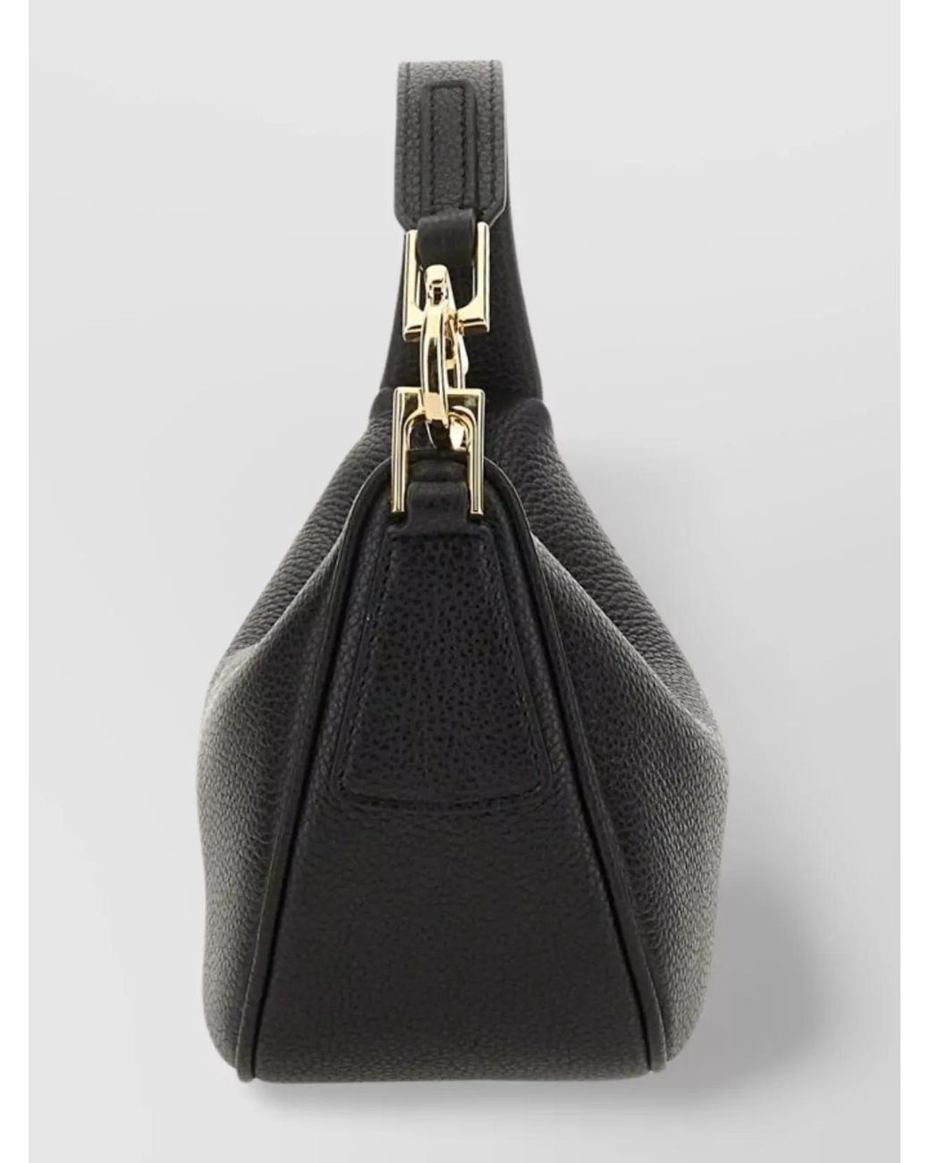 Ferragamo Black Mini Calf Leather Shoulder Bag
