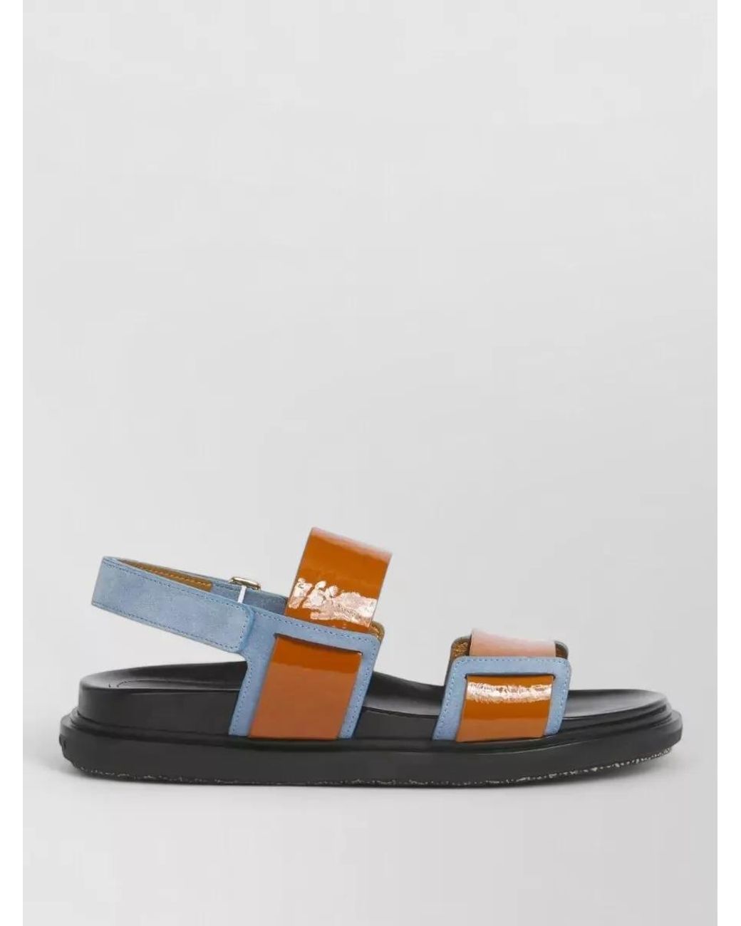 Marni Multicolor Leather Double-Strap Sandals