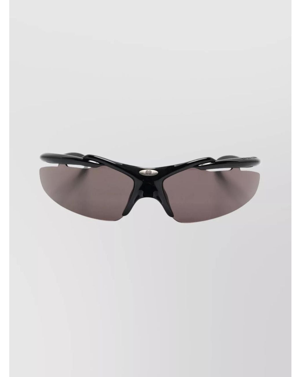 Balenciaga Gray Acetate D-Frame Sunglasses