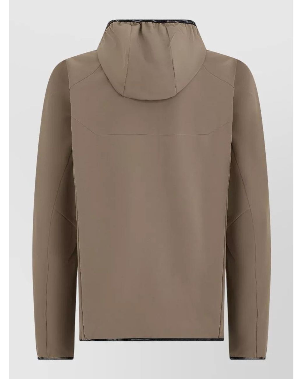 Boss Brown Hooded Lightweight Jacket for men