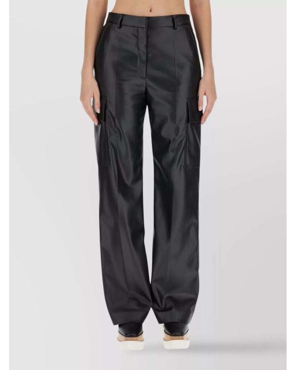Stella McCartney Black Cargo Straight Trousers