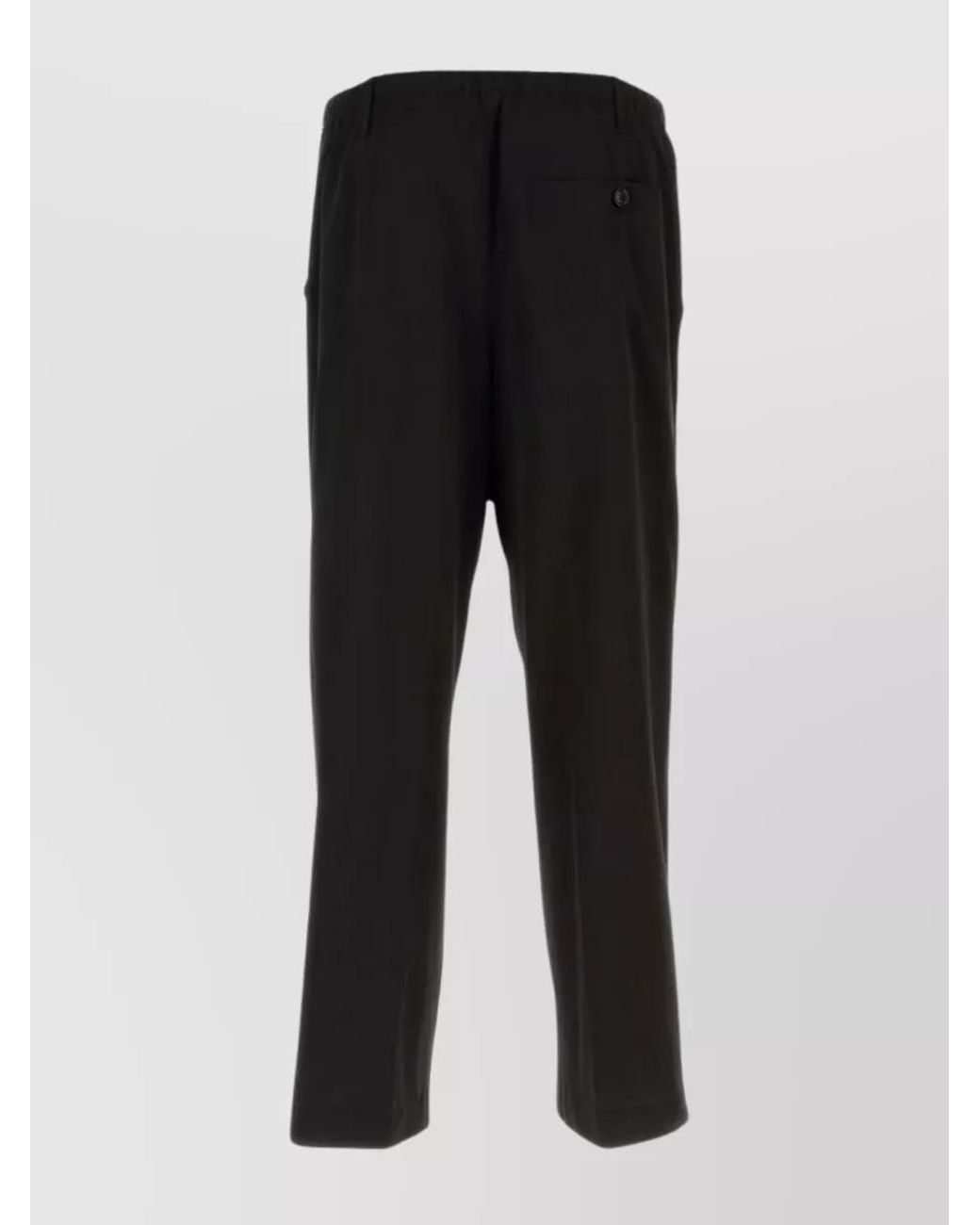 Dries Van Noten Black Embellished Wide-Leg Trousers for men
