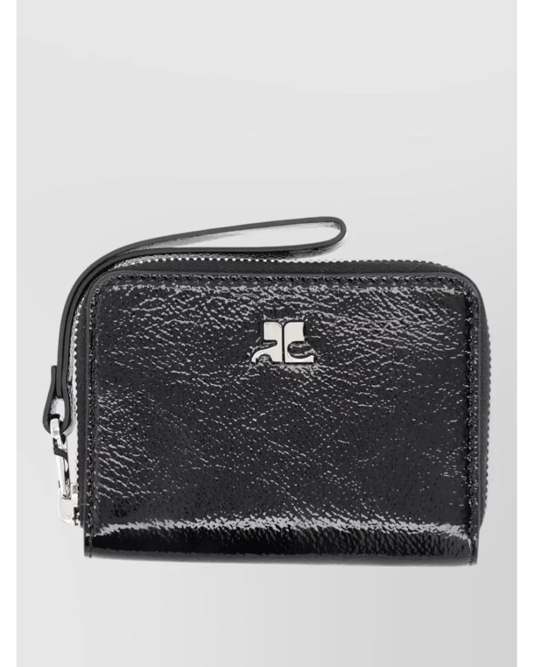 Courreges Gray Leather Wallet